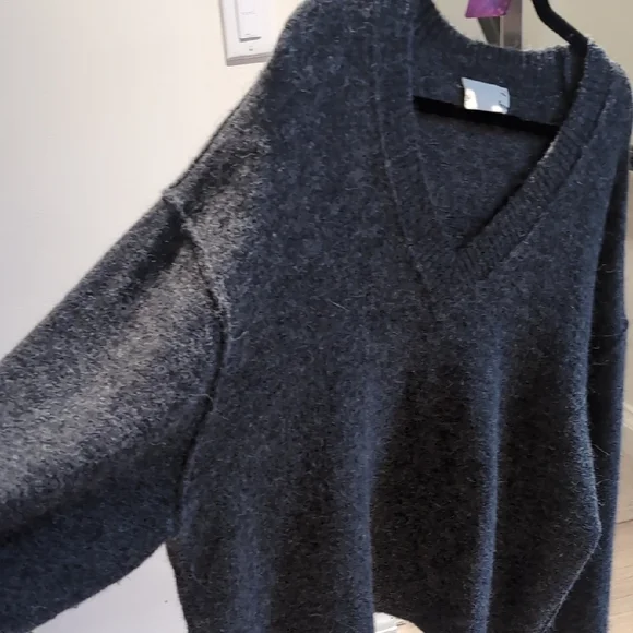 Aritzia Charcoal Krause Alpaca Blend Sweater - Picture 8 of 11